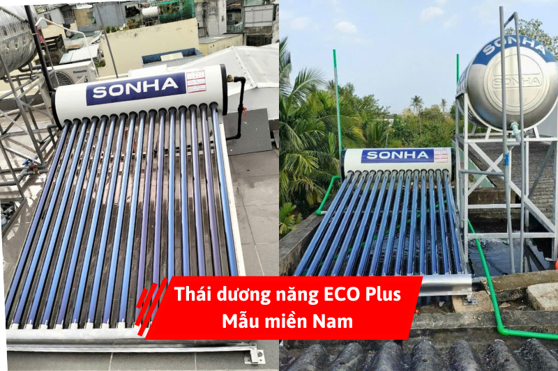Hình ảnh thực tế lắp đặt thái dương năng Eco Plus - Mẫu khu vực miền Nam