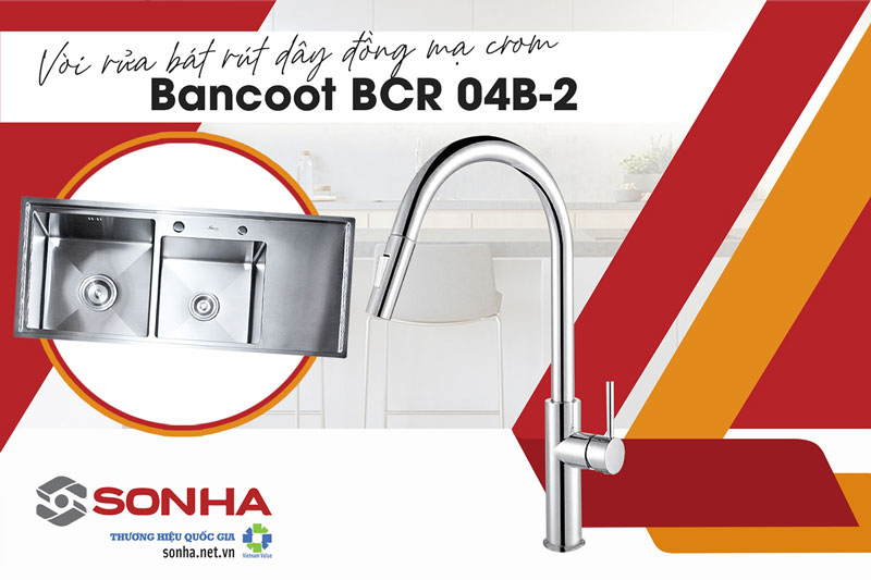 Mua bồn rửa chén inox 304 2 ngăn Bancoot 209RB và vòi Bancoot BCR 04B-2